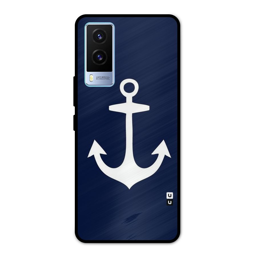 Stylish Anchor Design Metal Back Case for Vivo V21e 5G
