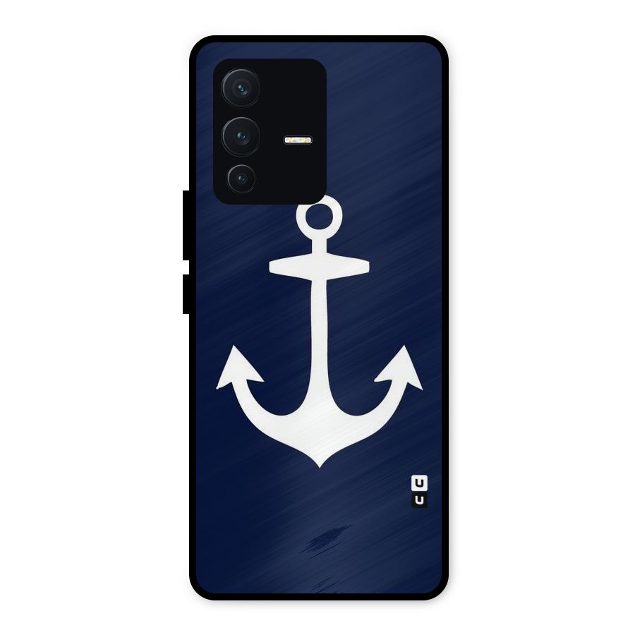 Stylish Anchor Design Metal Back Case for Vivo V23 5G