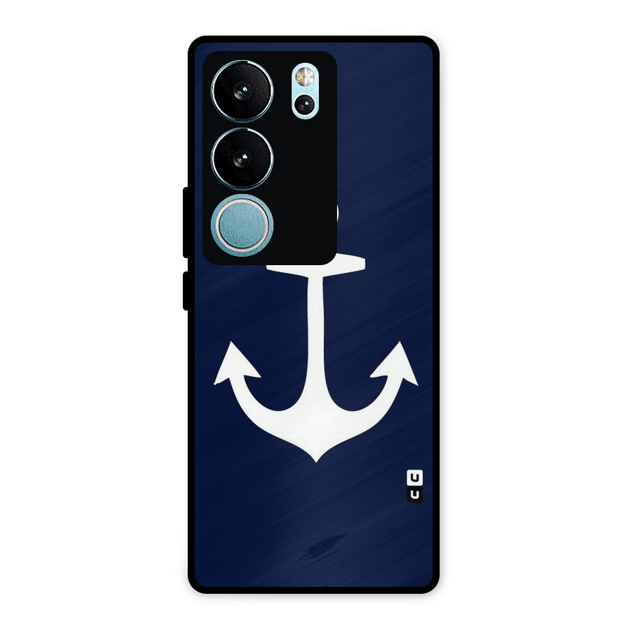 Stylish Anchor Design Metal Back Case for Vivo V29 Pro