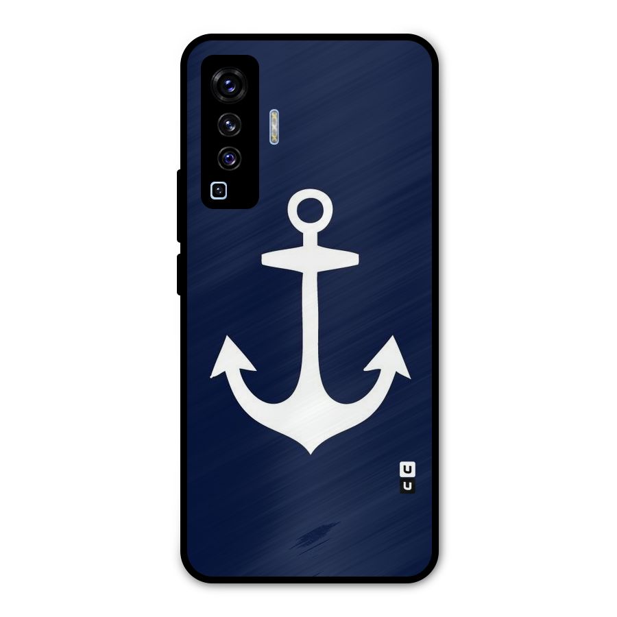 Stylish Anchor Design Metal Back Case for Vivo X50
