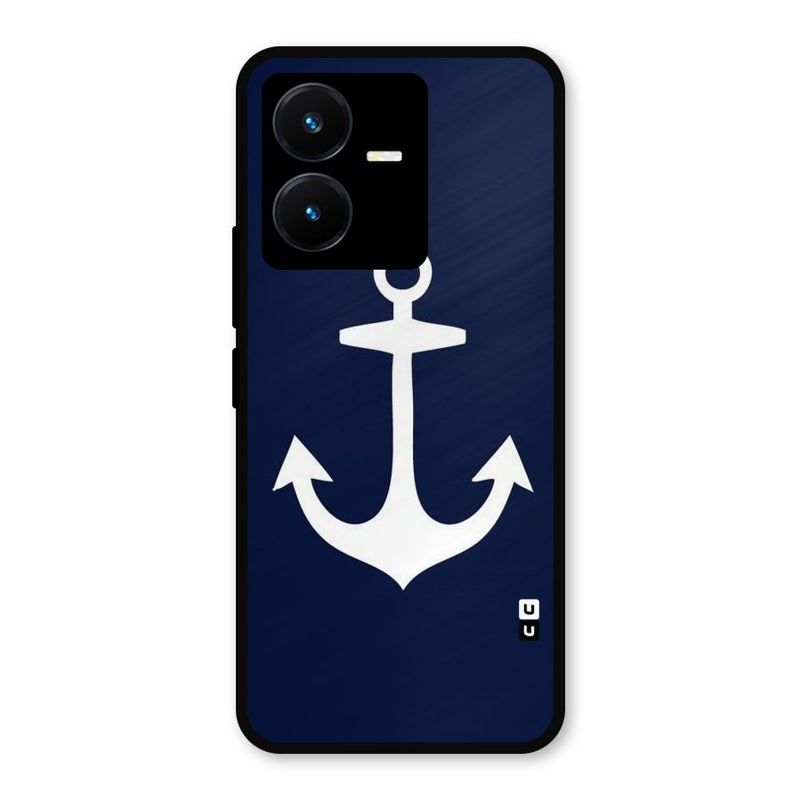 Stylish Anchor Design Metal Back Case for Vivo Y22