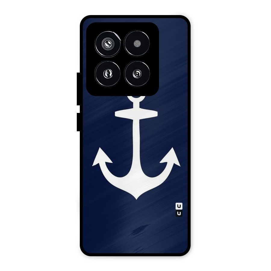 Stylish Anchor Design Metal Back Case for Xiaomi 14 Pro