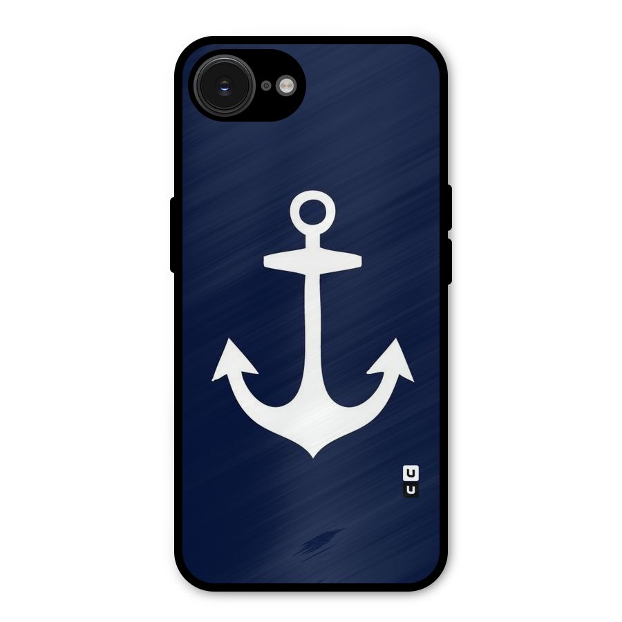 Stylish Anchor Design Metal Back Case for iPhone 16e