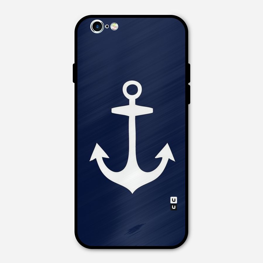 Stylish Anchor Design Metal Back Case for iPhone 6 6s