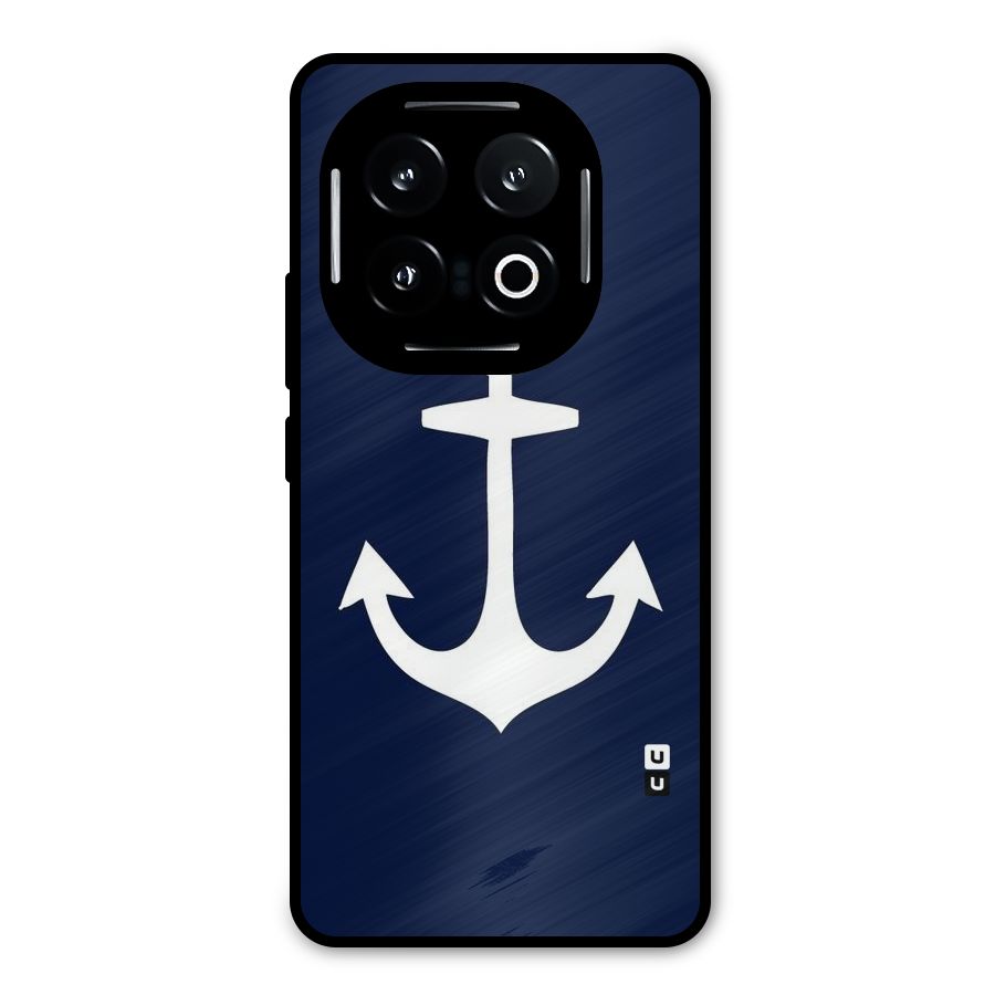 Stylish Anchor Design Metal Back Case for iQOO 13