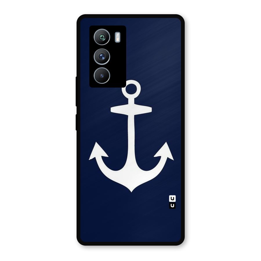 Stylish Anchor Design Metal Back Case for iQOO 9 SE