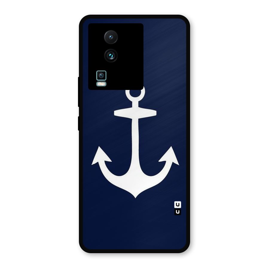 Stylish Anchor Design Metal Back Case for iQOO Neo 7 Pro