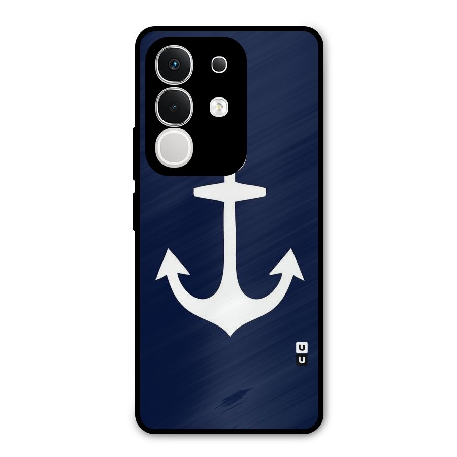 Stylish Anchor Design Metal Back Case for iQOO Z10x