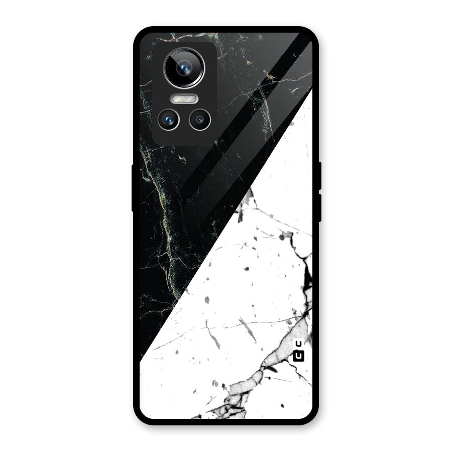 Stylish Diagonal Marble Glass Back Case for Realme GT Neo 3