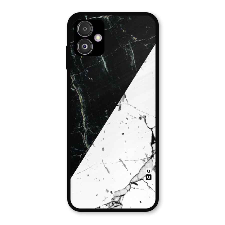 Stylish Diagonal Marble Metal Back Case for Galaxy F14