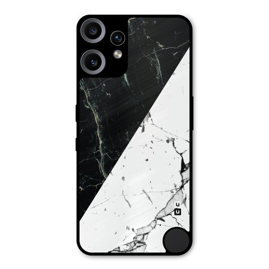Stylish Diagonal Marble Metal Back Case for Nothing CMF Phone 2 Pro