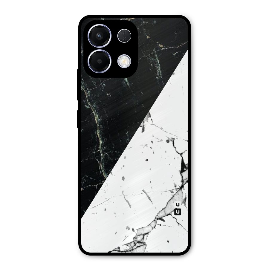 Stylish Diagonal Marble Metal Back Case for Oppo K13
