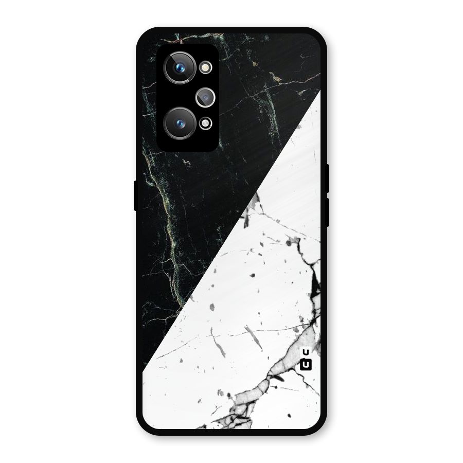 Stylish Diagonal Marble Metal Back Case for Realme GT Neo 3T