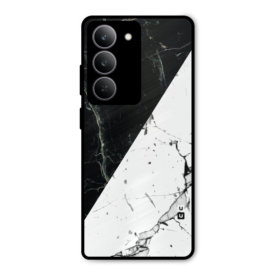 Stylish Diagonal Marble Metal Back Case for Realme P3x