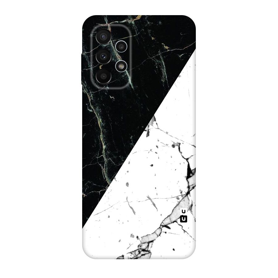 Stylish Diagonal Marble Original Polycarbonate Back Case for Galaxy A23
