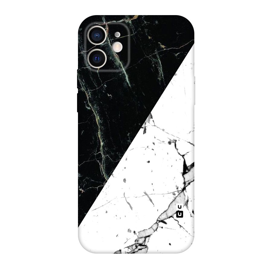 Stylish Diagonal Marble Original Polycarbonate Back Case for iPhone 12
