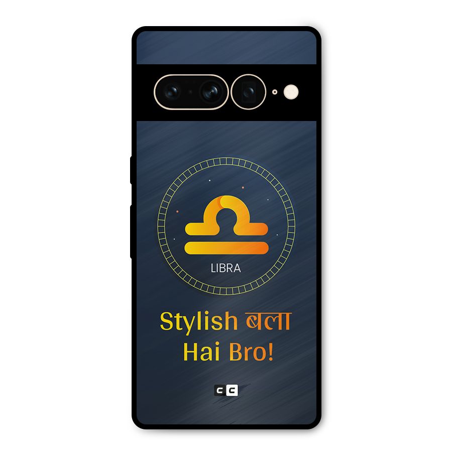 Stylish Libra Metal Back Case for Google Pixel 7 Pro