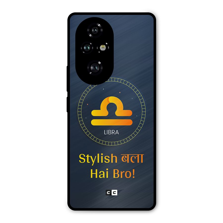 Stylish Libra Metal Back Case for Honor 200 Pro
