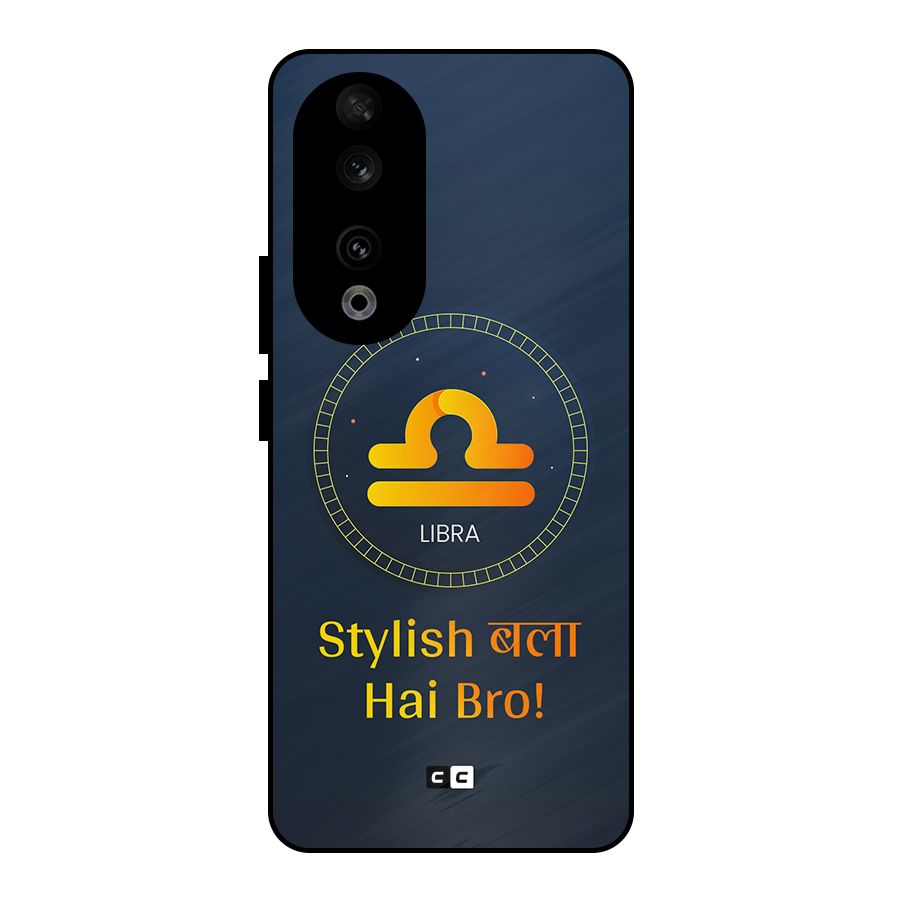 Stylish Libra Metal Back Case for Honor 90