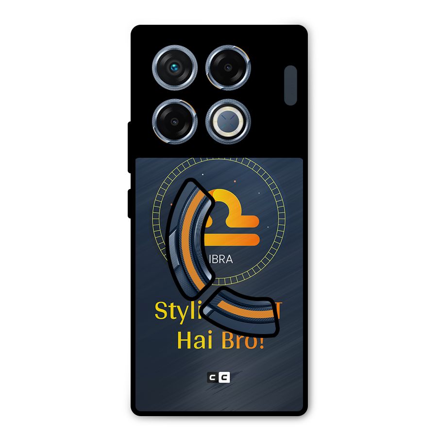 Stylish Libra Metal Back Case for Infinix GT 20 Pro