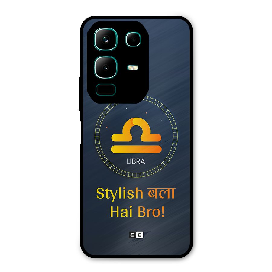 Stylish Libra Metal Back Case for Infinix Note 50x