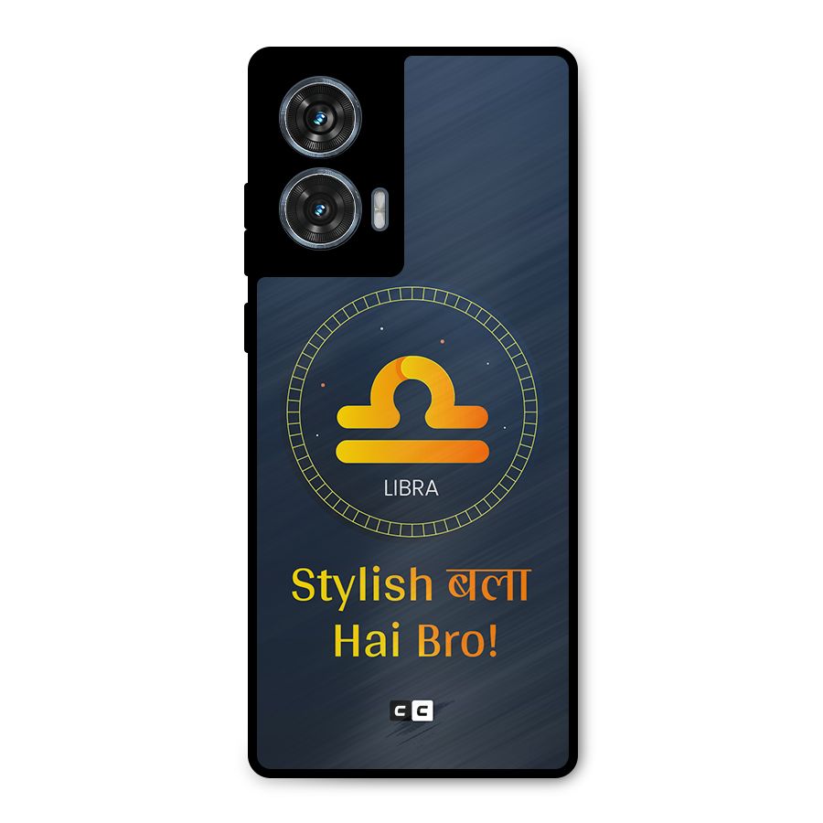 Stylish Libra Metal Back Case for Motorola G96