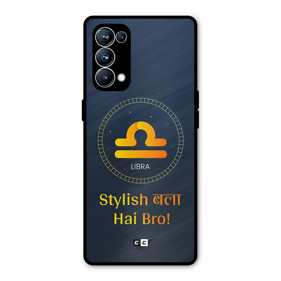 Stylish Libra Metal Back Case for Oppo Reno5 Pro 5G