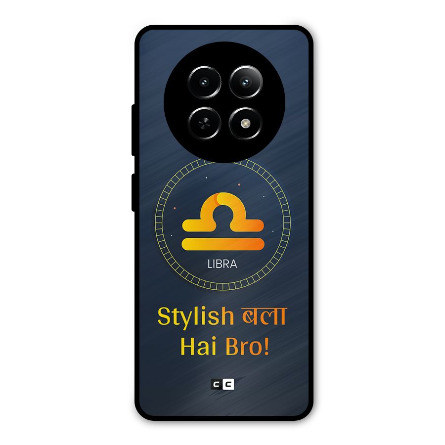 Stylish Libra Metal Back Case for Realme 12 5G