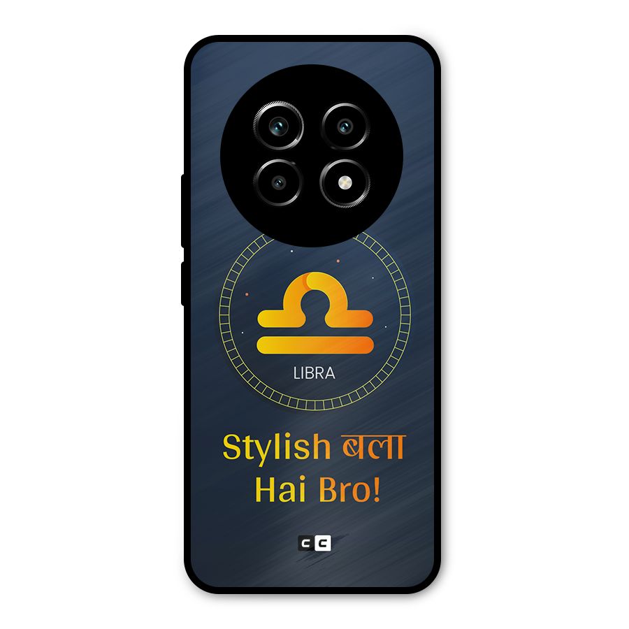 Stylish Libra Metal Back Case for Realme 13 Pro