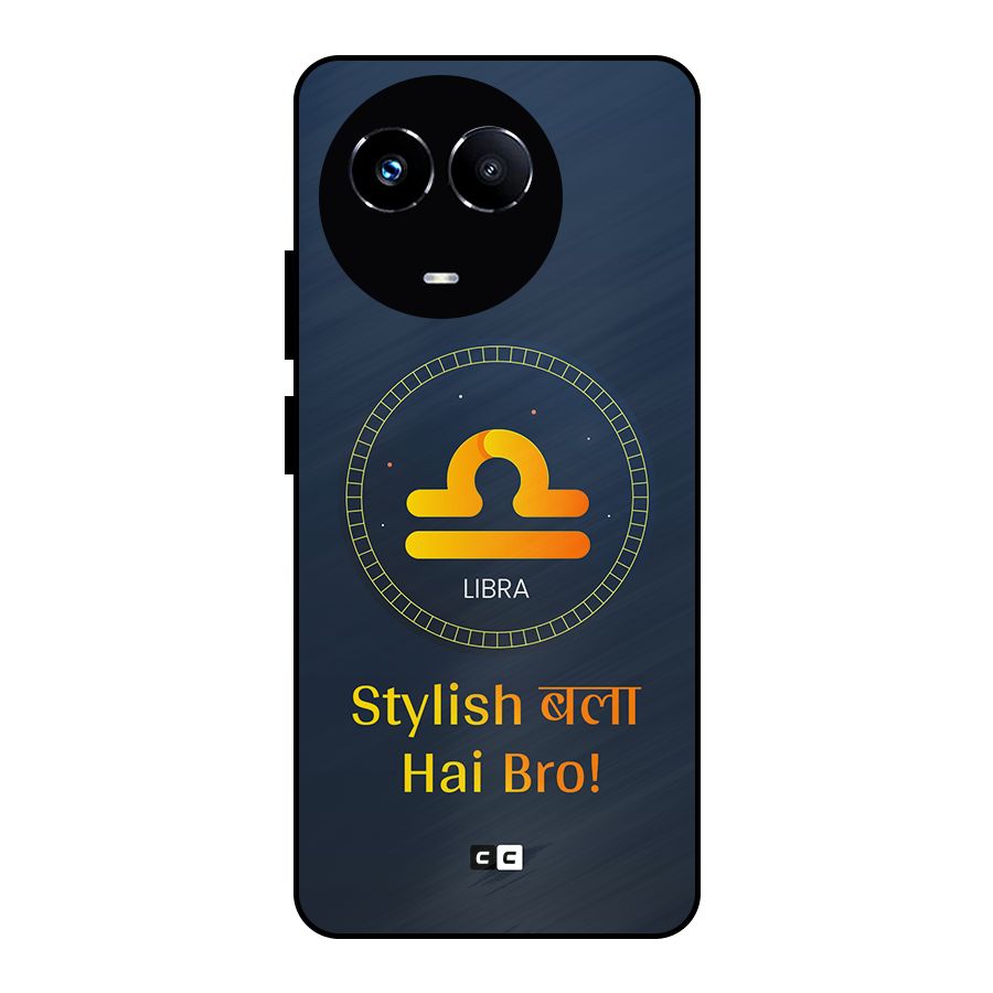 Stylish Libra Metal Back Case for Realme Narzo 60X