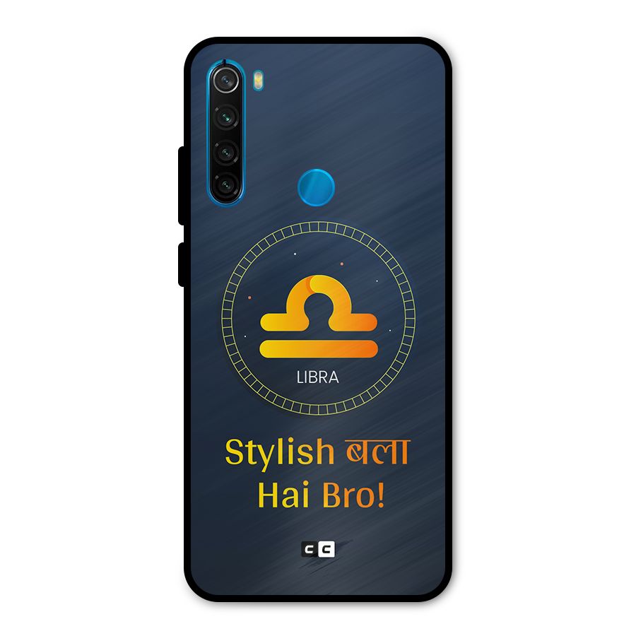 Stylish Libra Metal Back Case for Redmi Note 8