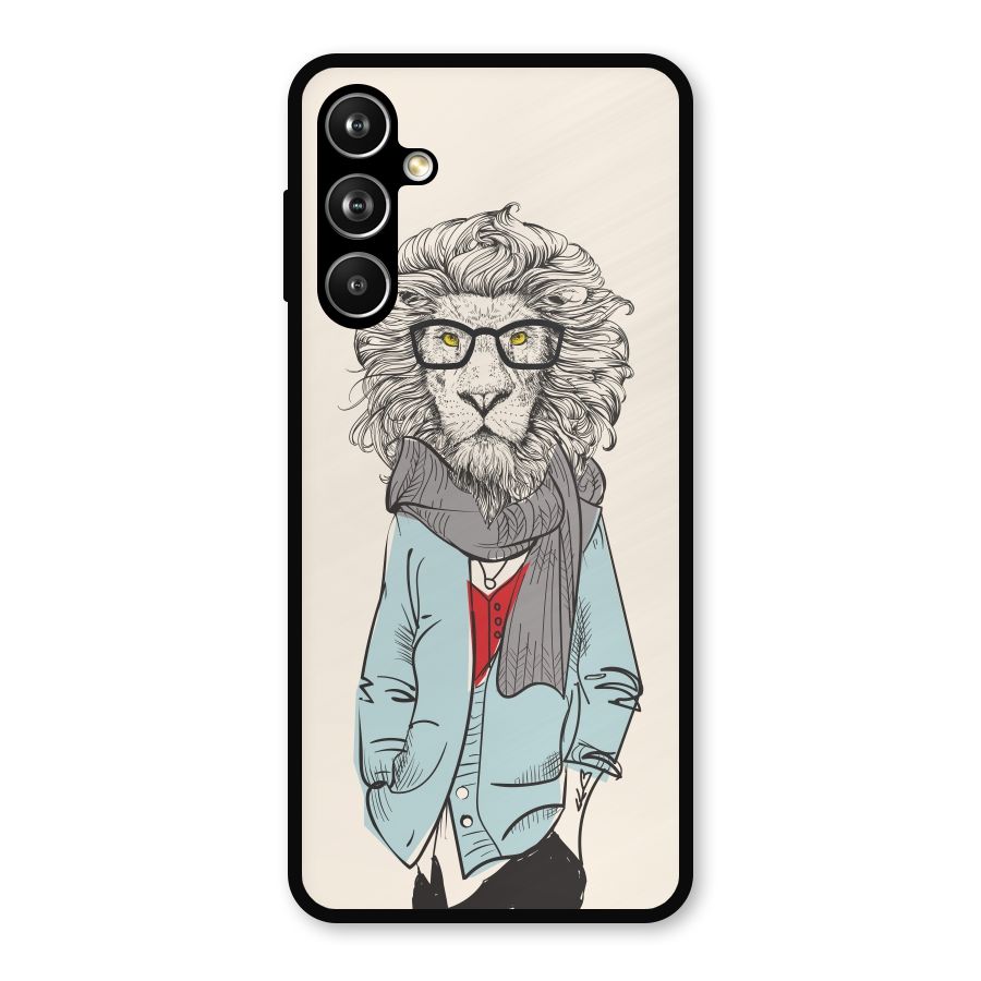 Stylish Lion Metal Back Case for Galaxy F54
