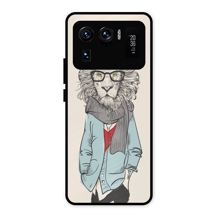 Stylish Lion Metal Back Case for Mi 11 Ultra