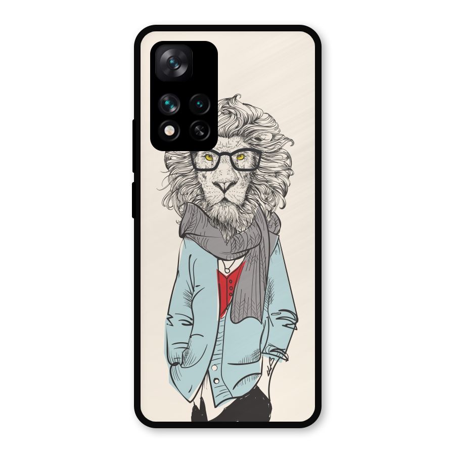Stylish Lion Metal Back Case for Xiaomi 11i Hypercharge 5G