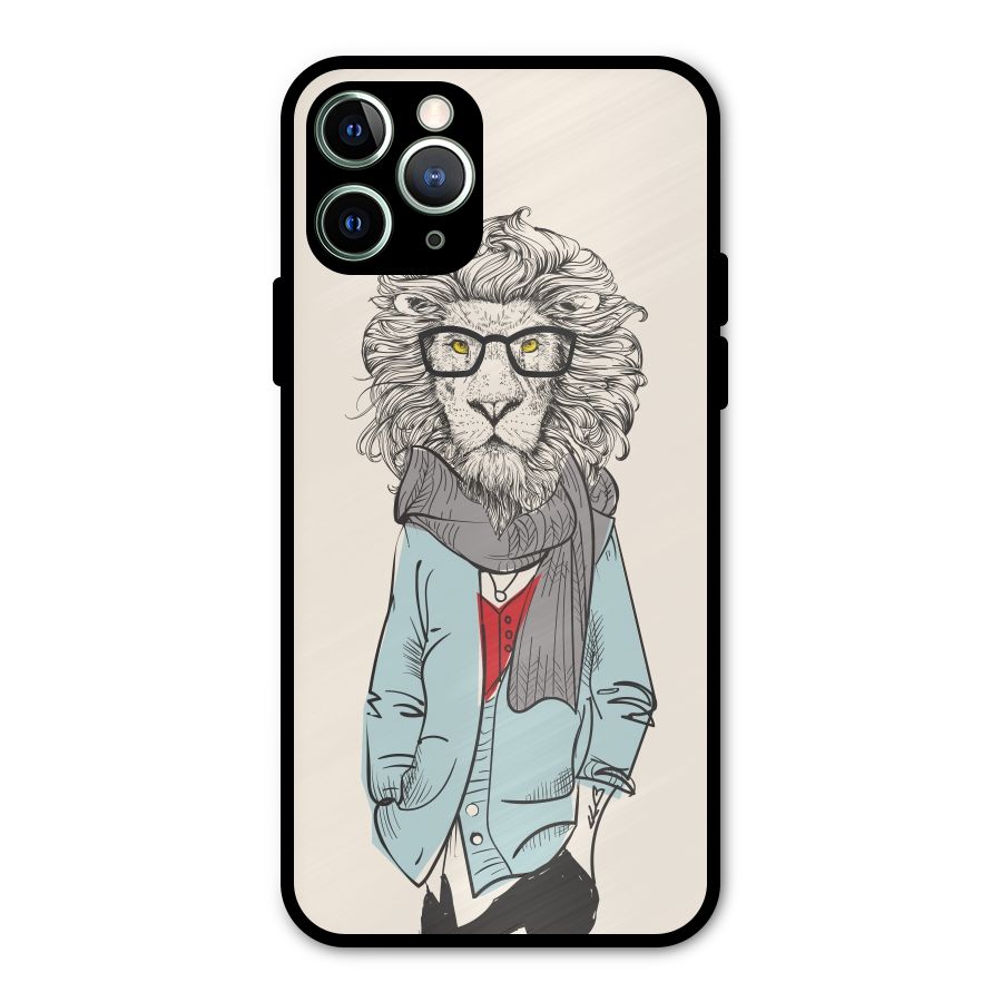 Stylish Lion Metal Back Case for iPhone 11 Pro Max