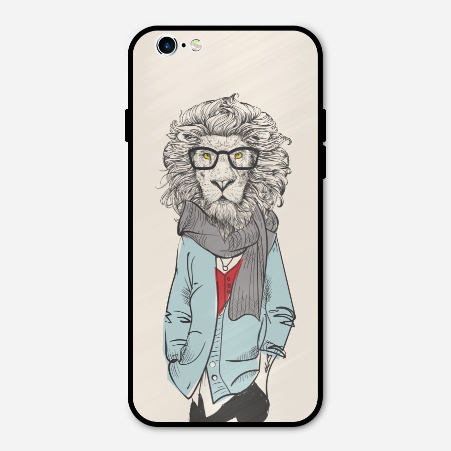 Stylish Lion Metal Back Case for iPhone 6 6s