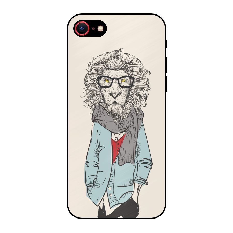 Stylish Lion Metal Back Case for iPhone 7
