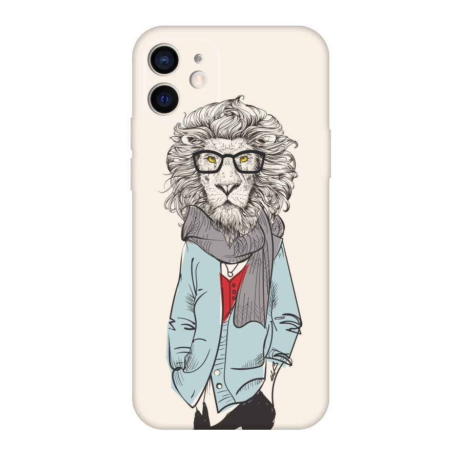 Stylish Lion Original Polycarbonate Back Case for iPhone 12