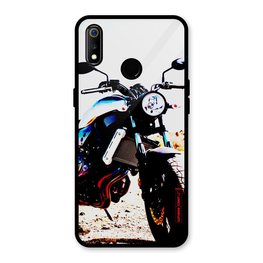 Stylish Ride Extreme Glass Back Case for Realme 3