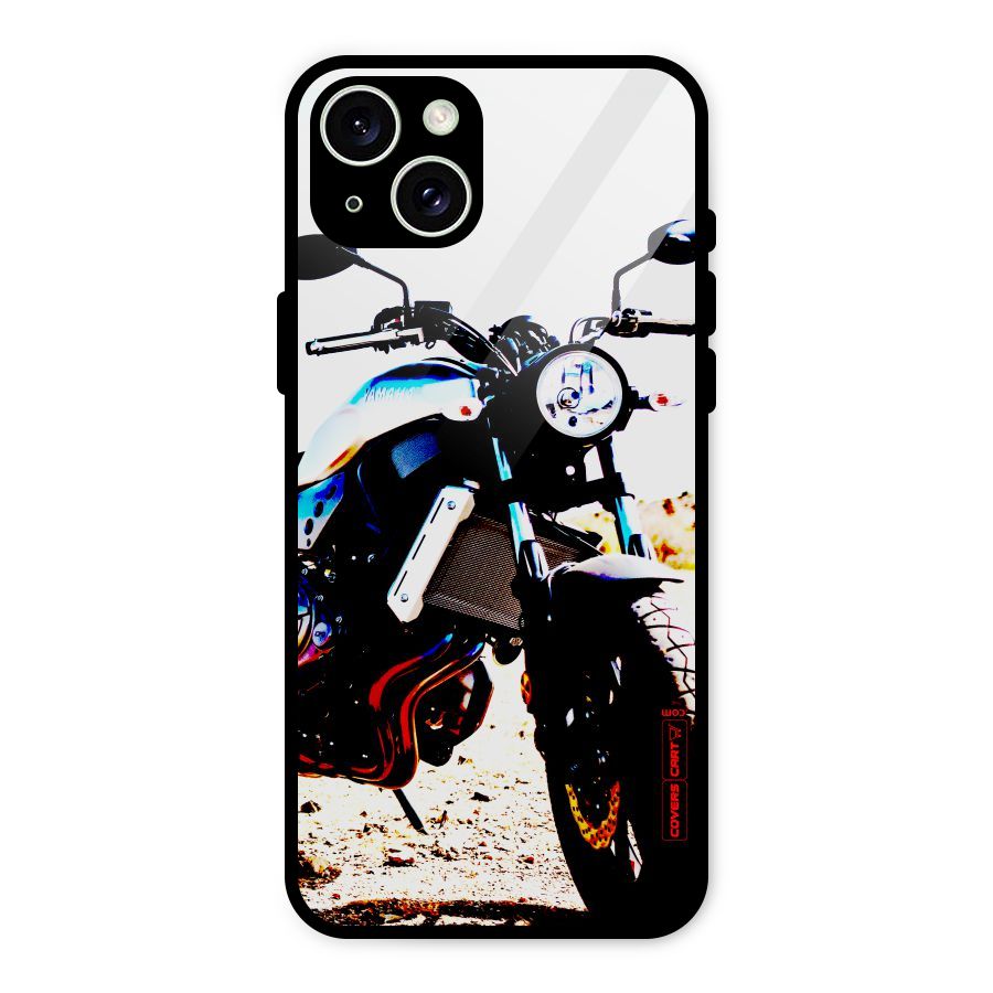 Stylish Ride Extreme Glass Back Case for iPhone 15 Plus