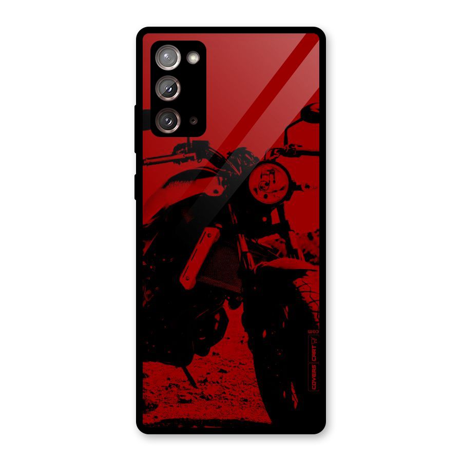 Stylish Ride Red Glass Back Case for Galaxy Note 20