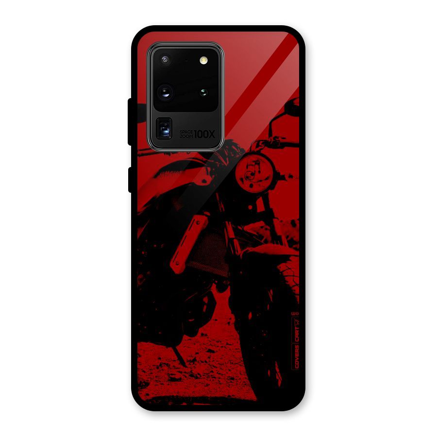 Stylish Ride Red Glass Back Case for Galaxy S20 Ultra