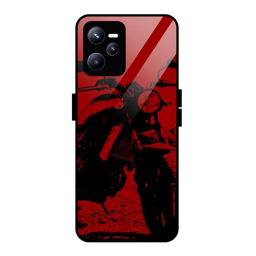 Stylish Ride Red Glass Back Case for Realme C35