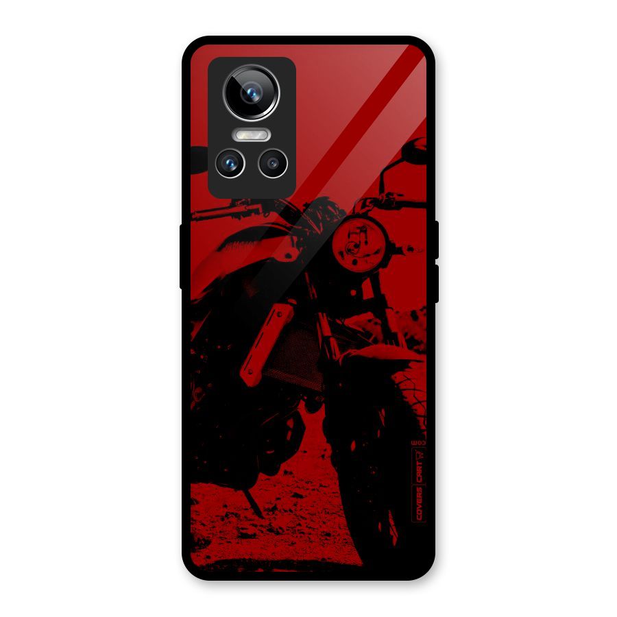 Stylish Ride Red Glass Back Case for Realme GT Neo 3