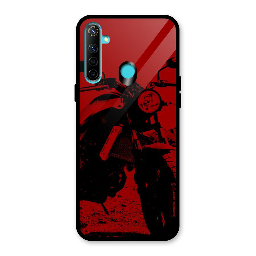 Stylish Ride Red Glass Back Case for Realme Narzo 10