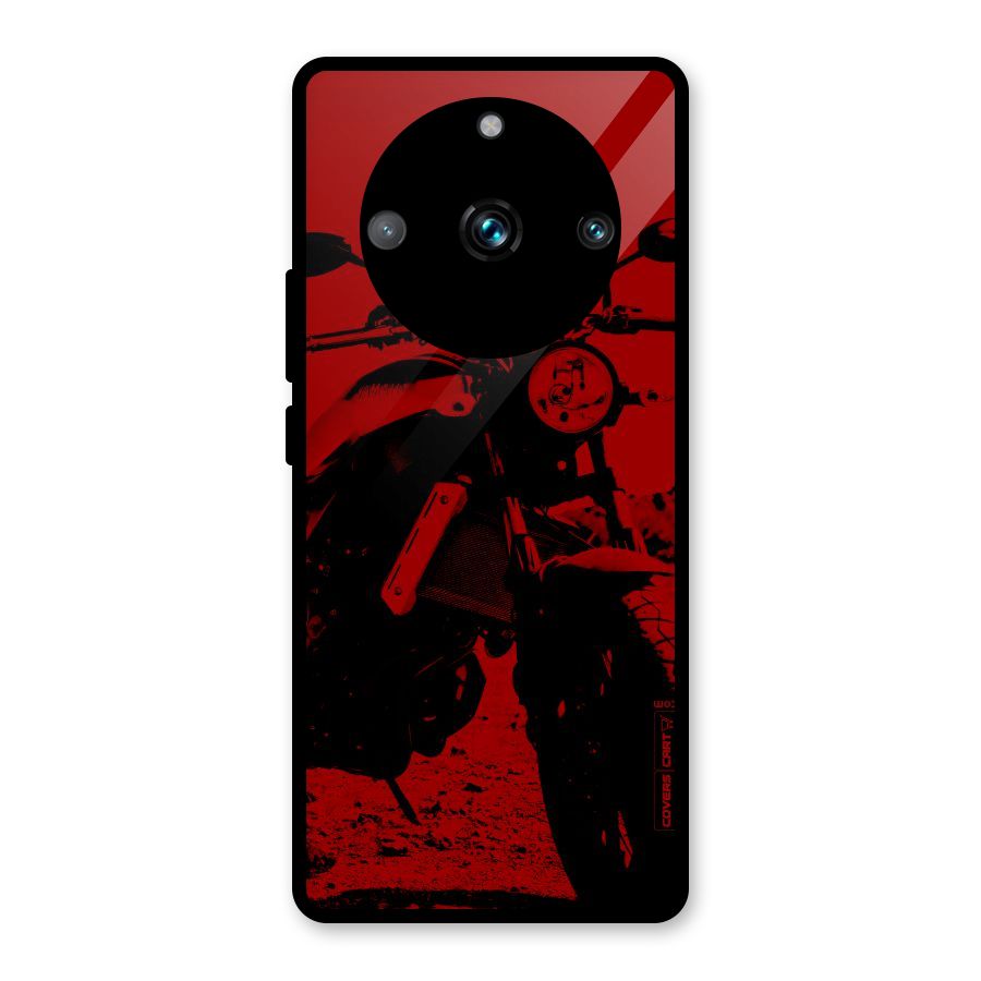 Stylish Ride Red Glass Back Case for Realme Narzo 60 Pro