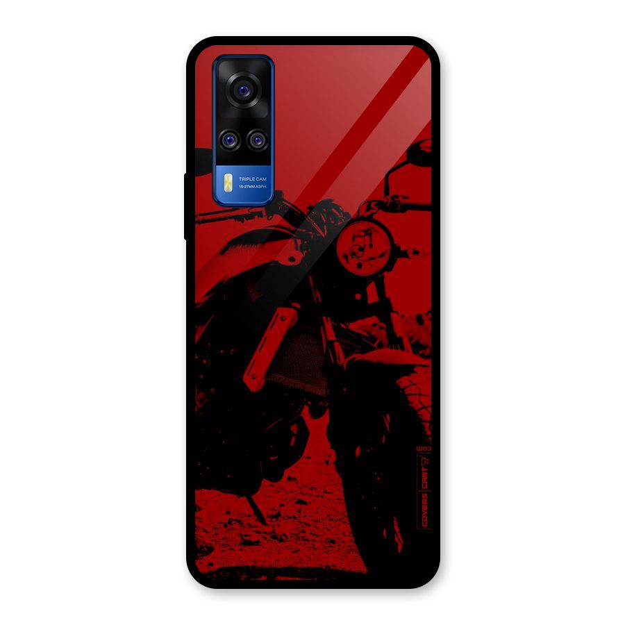 Stylish Ride Red Glass Back Case for Vivo Y31