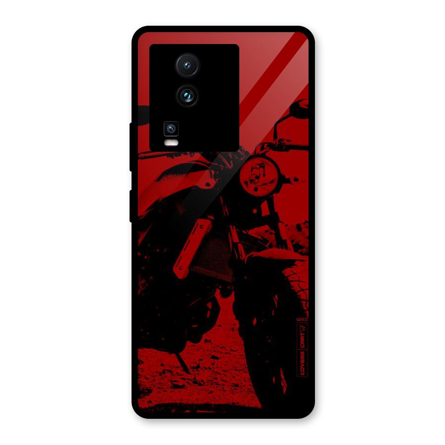 Stylish Ride Red Glass Back Case for Vivo iQOO Neo 7 Pro