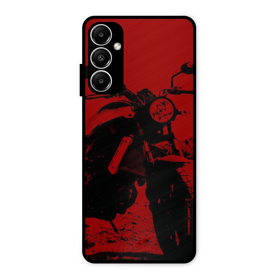 Stylish Ride Red Metal Back Case for Galaxy A05s