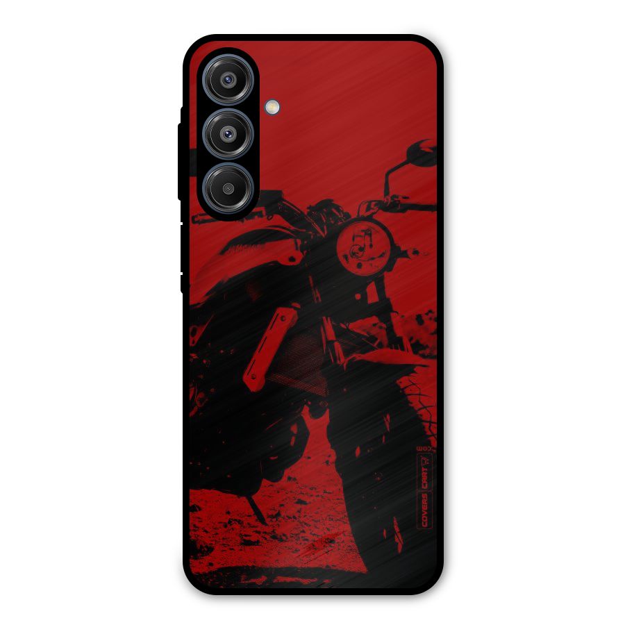 Stylish Ride Red Metal Back Case for Galaxy A16 5G